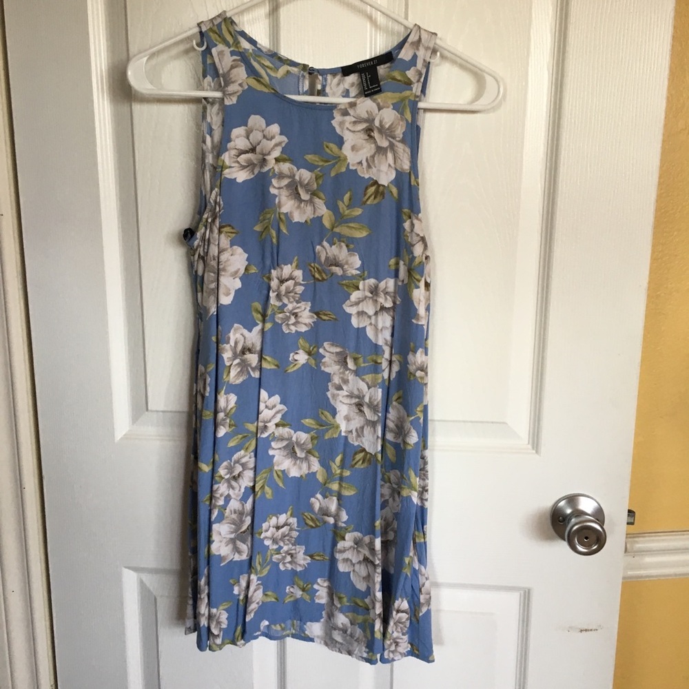 F21 Floral swing dress